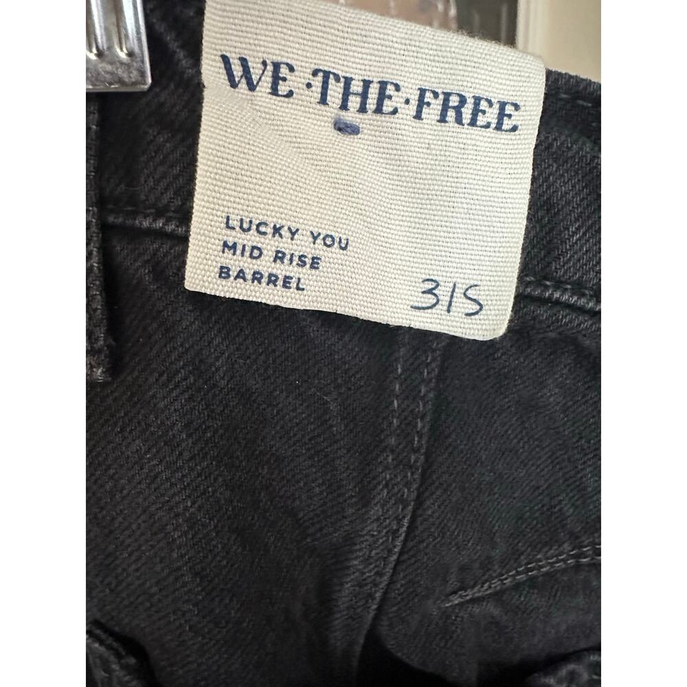 NWT We The Free People Lucky You Mid Rise Barrel Jeans Size 31 Short - Picture 7 of 8